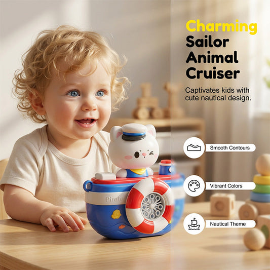 Sailor Animal Boat Bubble Machine