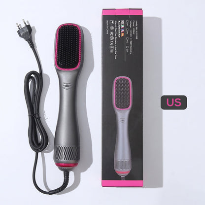 💥Professional 3-in-1 Hot Air Brush – Dry, detangle & volumize – 162K+ sold, salon results at home – smooth & shiny ✨🌀💨