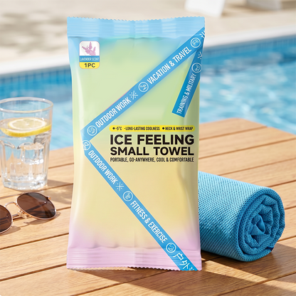 💦 Instant Cooling Towel – portable, breathable, perfect for workouts & travel!