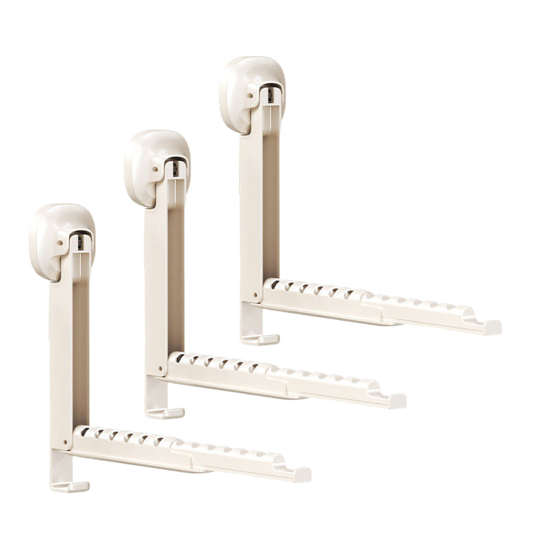 🔥 Suction-Cup Telescoping Folding Clothes Rack—No Drilling Required, Space-Saving, Perfect for Bathrooms and Balconies 👚