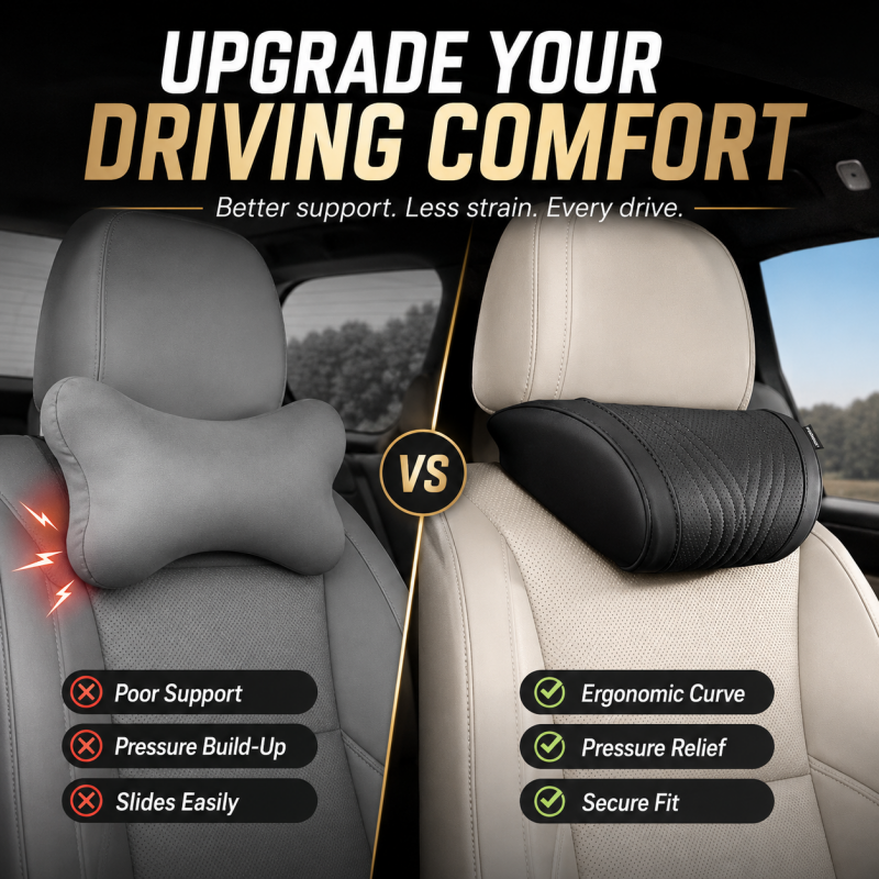 🚗💺Premium Car Seat Headrest & Lumbar Support Cushion