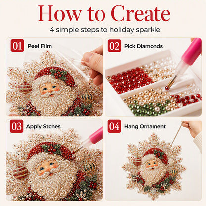 🎅Early Christmas Gift 50% OFF🎄Christmas Diamond Art Hanging Kit