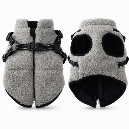Winter Coat for Dogs – Built-In Harness & Reflective Strips ✨