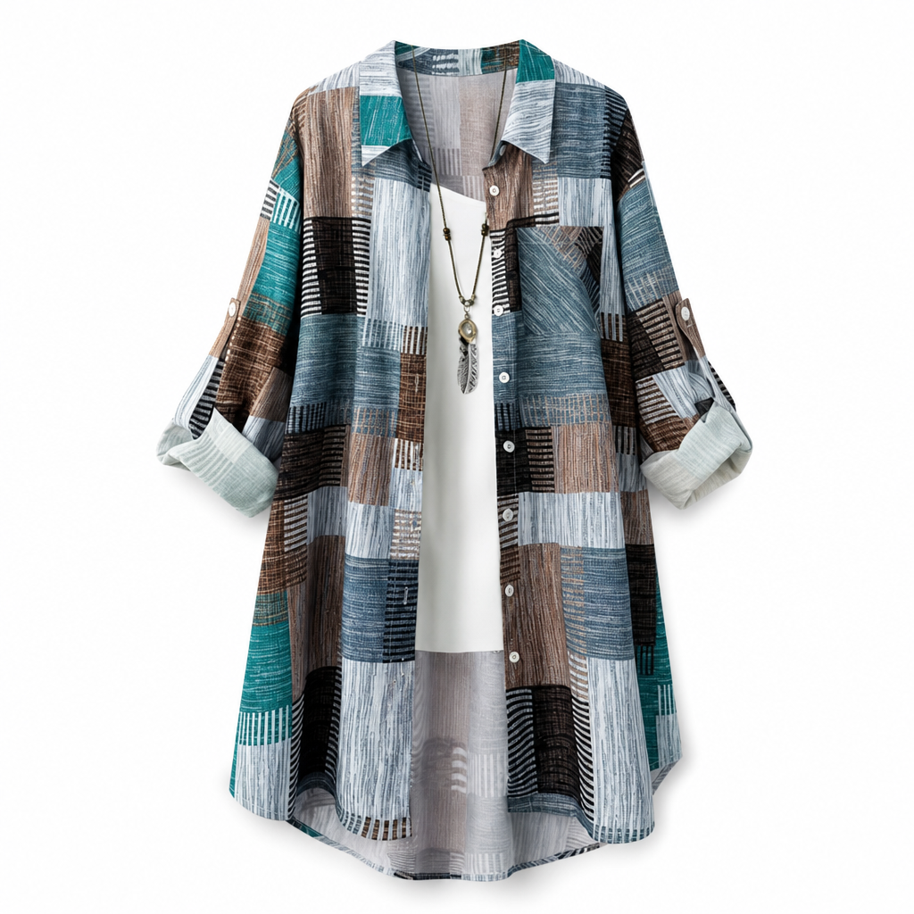 🏁 Classic Plaid, Relaxed Easy Layering | Women's Loose-Fit Shirt Jacket