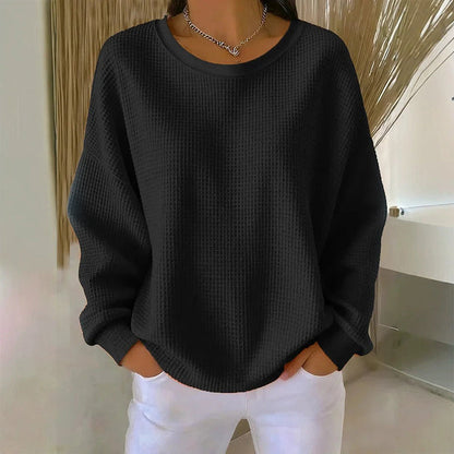 The Waffle-Knit Sweatshirt Made for Easy, Everyday Wear