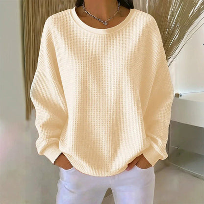 The Waffle-Knit Sweatshirt Made for Easy, Everyday Wear