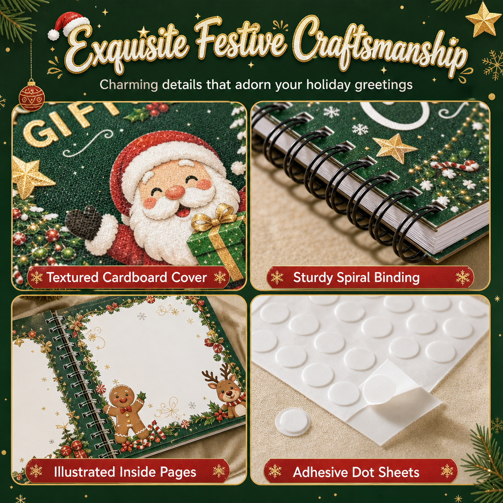 Santa Christmas Gift Card Book Santa Gift Card