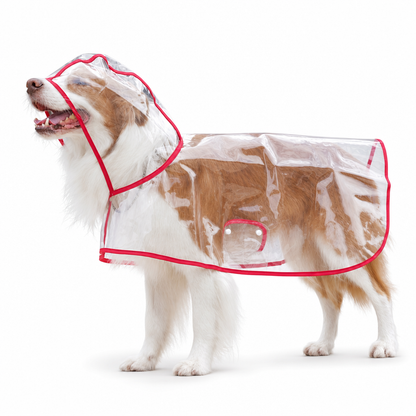 🌧️ Transparent Waterproof Dog Raincoat – XS to 8XL