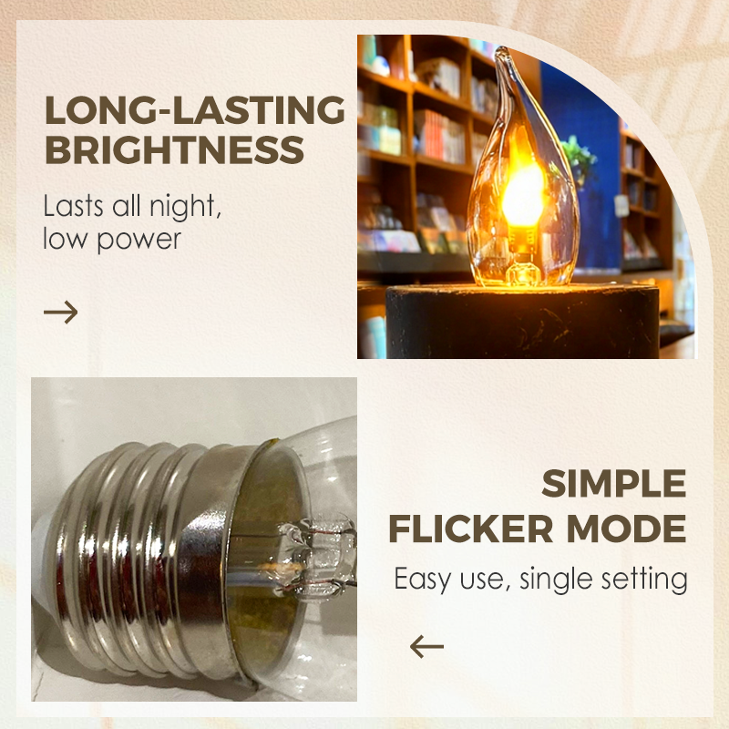 LED Flickering Flame Decoration Light Bulbs