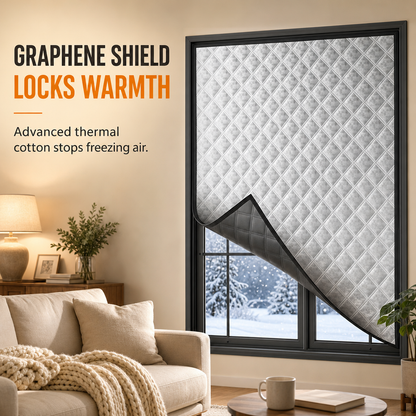 Block Winter Drafts Instantly! Graphene Thermal Window Curtain