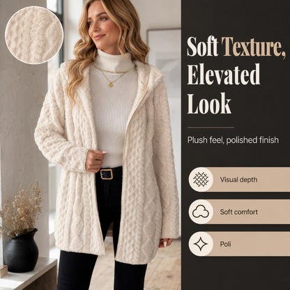 ✨Women’s Casual Plush Hooded Jacket