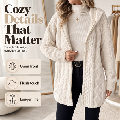 ✨Women’s Casual Plush Hooded Jacket