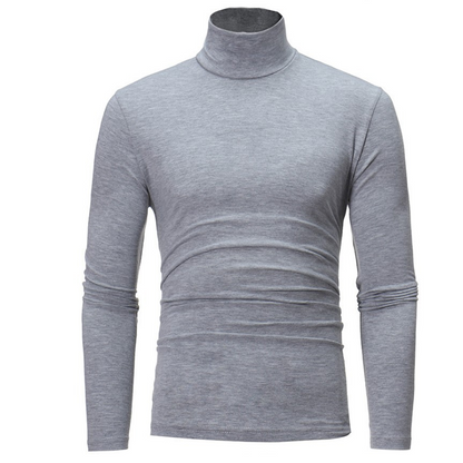 👕 Streamlined Silhouette, Comfortable Neck Coverage | Men's Slim Fit Mock Turtleneck Top