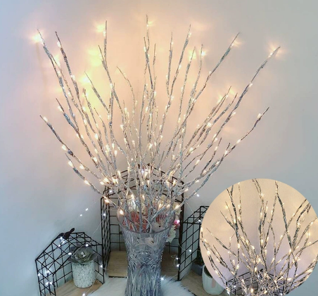 🎄LED Willow Branch Lights Battery-Powered Twig Light