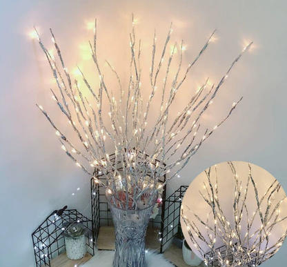 🎄LED Willow Branch Lights Battery-Powered Twig Light