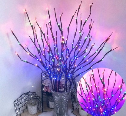 🎄LED Willow Branch Lights Battery-Powered Twig Light